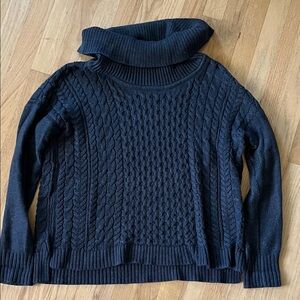 American Eagle Outfitters charcoal Cable Knit Sweater